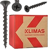 KLIMAS Schnellbauschrauben Senkkopf | Schrauben für Rigips Gipskarton...