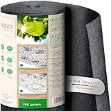 LILENO HOME 50m² Unkrautvlies Gartenvlies gegen Unkraut [150 g/qm] - Garten...