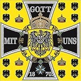 U24 Flagge Fahne Kaiserstandarte Gott mit Uns Deutschland Preussen 120 x 120 cm