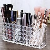 Ubitree Kosmetik Organizer, 3 Fächern Kristall Makeup Pinsel Halter für...