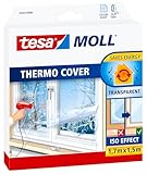 tesa tesamoll Thermo Cover Fenster-Isolierfolie - Transparente Isolierfolie zur...