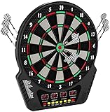 Elektronische Dartscheibe, FB-5 Elektronik Dartspiel mit 6 Dartpfeil und 24...