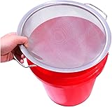 Feinmaschiger Farbfilter aus Edelstahl mit 60 Maschen für 5 Gallonen-Eimer,...