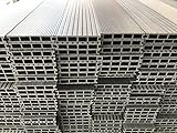 WPC Terrassendielen Komplettbausatz Hohldiele 145x22 mm 6 x 2 m grau 2 qm...