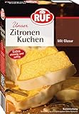RUF Zitronen-Kuchen, Backmischung mit Zitronen-Glasur, fruchtig frisch mit...