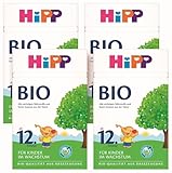 HiPP Bio Kindermilch (4 x 600g), nach 12. Monat, mit Calcium, Eisen, Vitamin C...