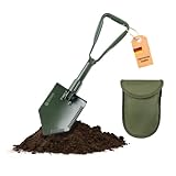 Dönges Klappspaten Bundeswehr nach TL aus Metall, mit Hacke, 2 Sägekanten &...