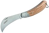Draper Budding Knife with Oak Handle | Stainless Steel Folding Knife | Single...