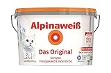 Alpinaweiß Das Original – optimal deckende und ergiebige weiße Wandfarbe –...