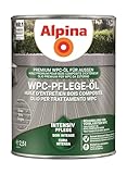Alpina WPC Pflege-Öl – Grau – lässt verblasstes WPC neu erstrahlen und...