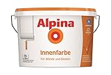 Alpina 10 Liter weiße Wandfarbe für Innen, 10 Liter, Alpina Innenfarbe - für...